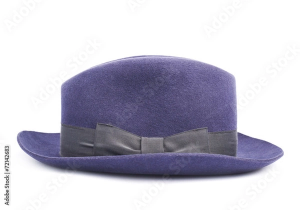 Obraz Dark blue hat isolated