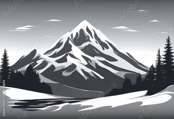 Obraz Snowy mountain