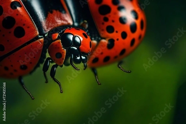 Fototapeta ladybird on a leaf