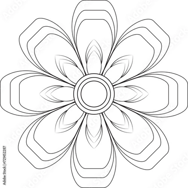 Obraz Vector Mandala Coloring Pages & Books