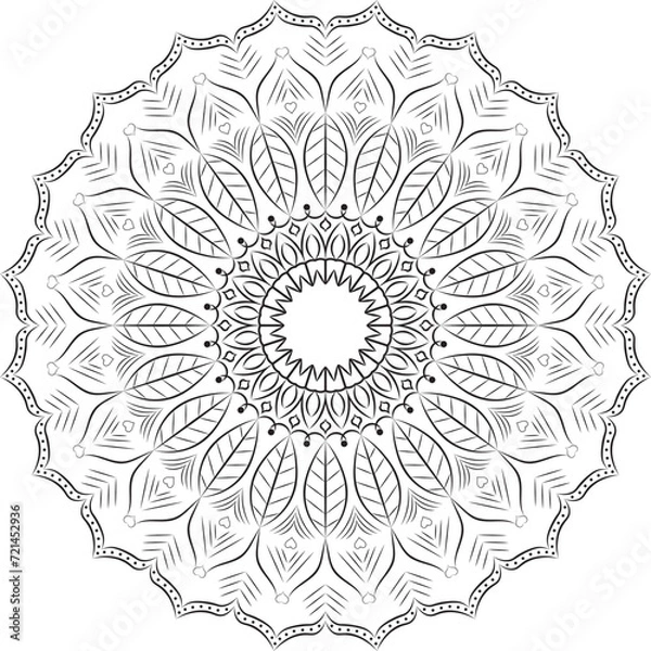 Obraz Vector Mandala Coloring Pages & Books