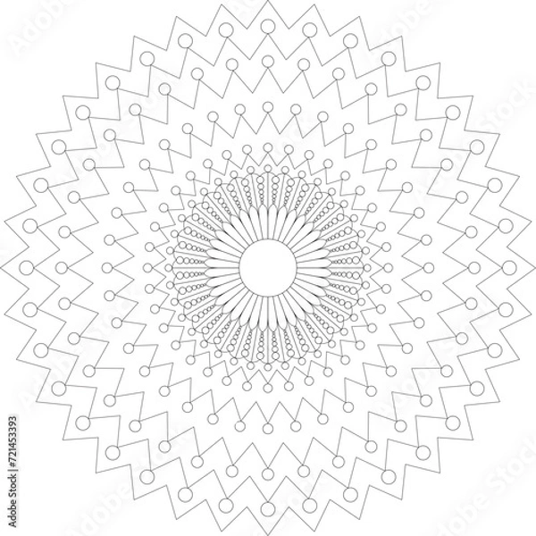 Obraz Vector Mandala Coloring Pages & Books