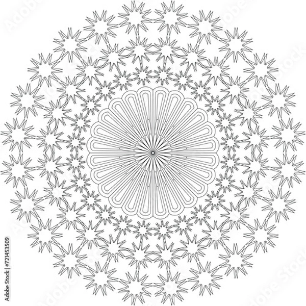 Obraz Vector Mandala Coloring Pages & Books