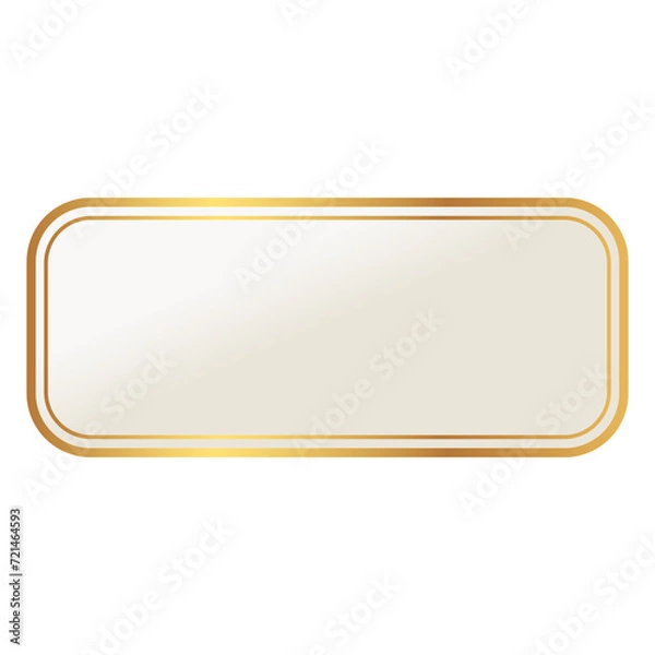 Obraz gold rectangle frame background