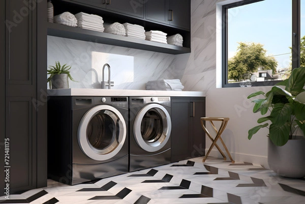 Obraz Contemporary laundry room