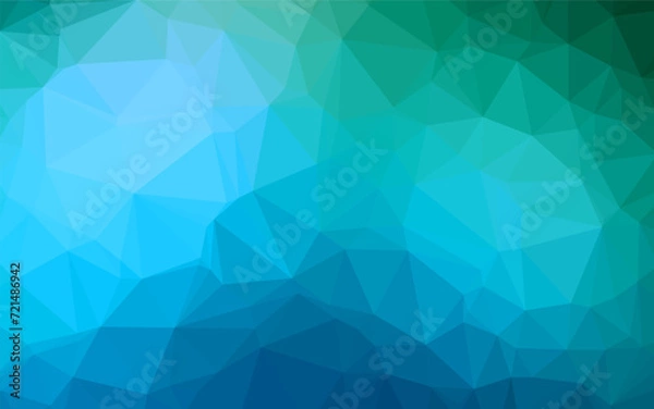 Obraz Light Blue, Green vector polygon abstract layout. Colorful abstract illustration with gradient. Polygonal design for your web site.