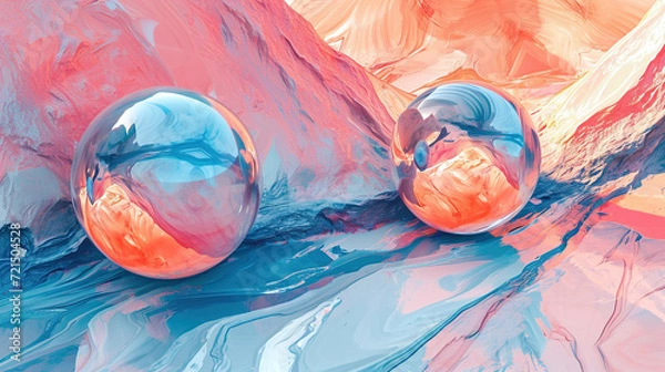 Obraz Abstract Spheres Background