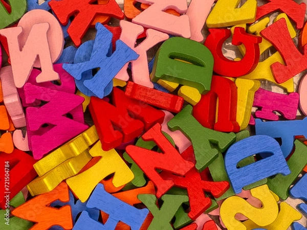 Fototapeta bunte Buchstaben