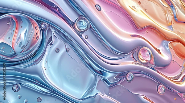 Obraz Metallic Swirls Background