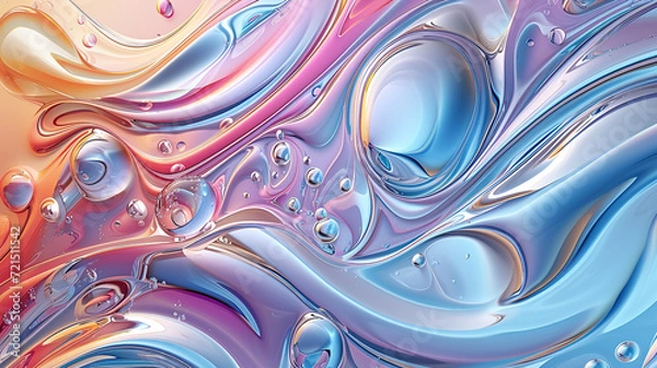 Obraz Metallic Swirls Background