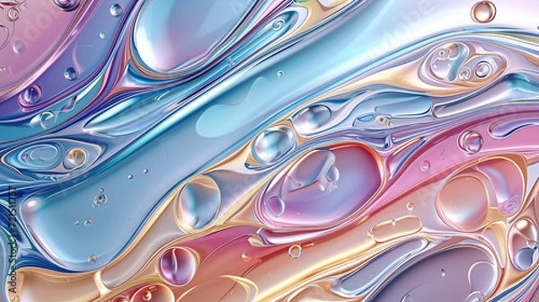 Obraz Metallic Swirls Background