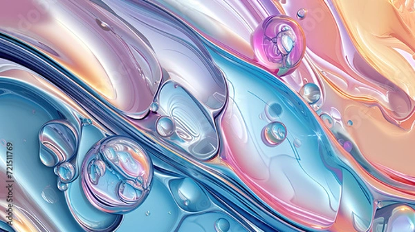 Obraz Metallic Swirls Background