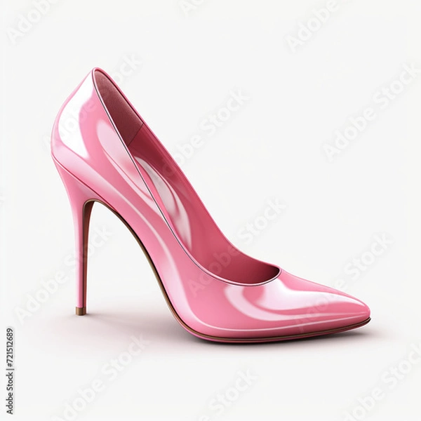Obraz pink hight heels clipart сreated with Generative Ai