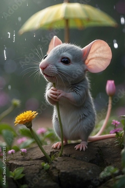 Obraz Mouse in the garden