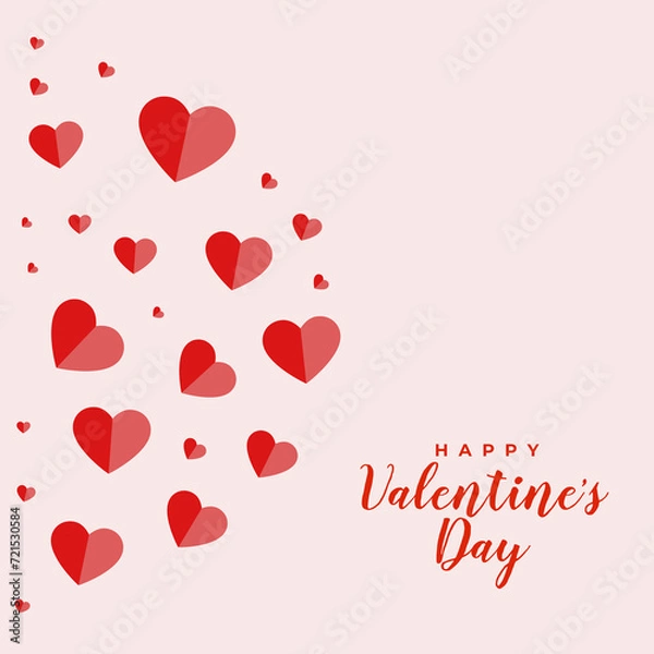Obraz Happy Valentines Day Vector Illustration Design 