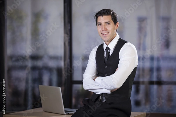 Obraz businessman siting in his office