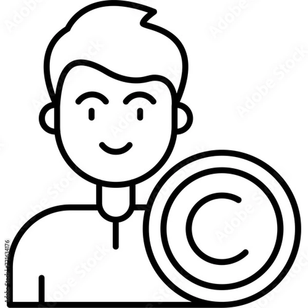 Fototapeta Copyright Icon