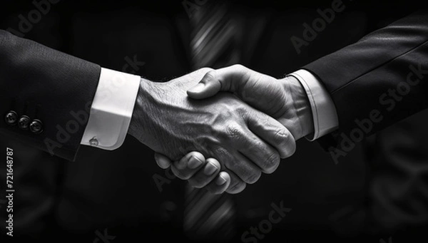 Fototapeta Two people's intertwined hands showcase a fashionable watch and wedding band, symbolizing a strong connection and commitment