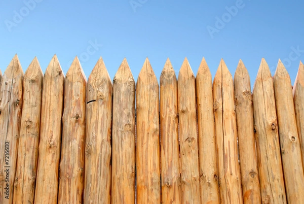 Fototapeta Wooden paling
