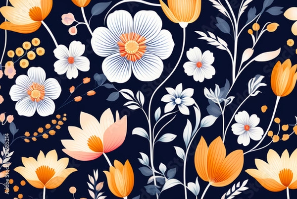Obraz seamless floral pattern