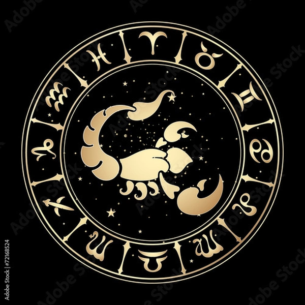 Obraz zodiac signs, vector illustration.