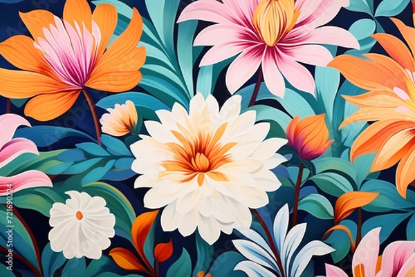 Obraz seamless floral pattern