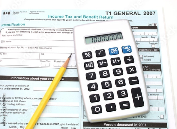 Obraz canadian taxes