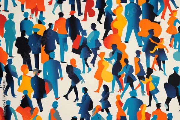 Obraz pattern of people