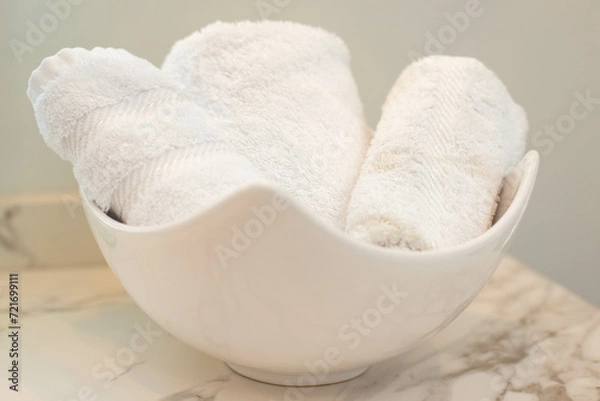 Obraz Bathroom decor, Bath cloths