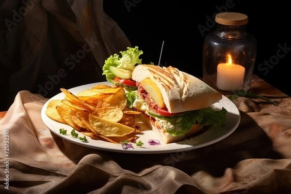 Fototapeta sandwich