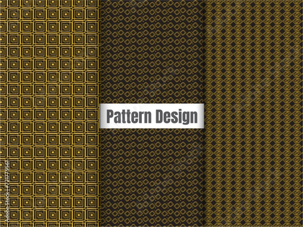 Obraz Elegant gold line geometric pattern design for coat ,pant and textile.