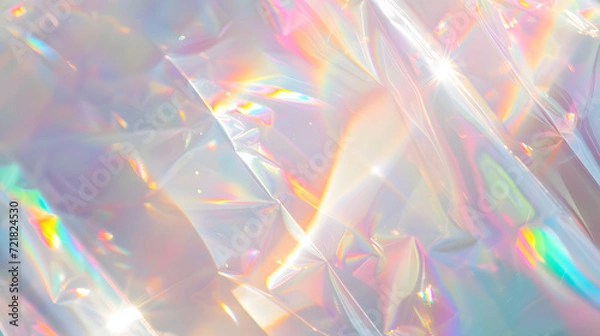 Obraz 虹色に輝く光のレンズフレアアート背景