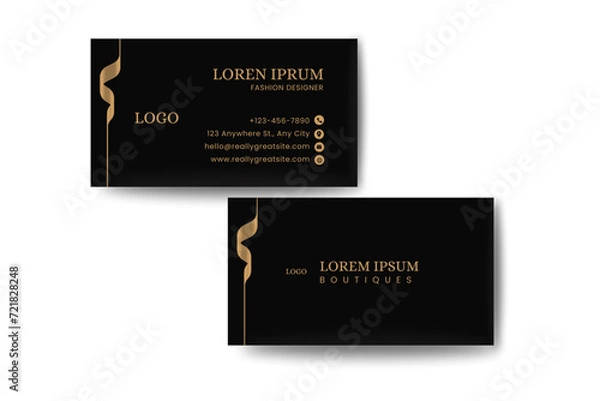 Obraz Business Card Template (Editable) EPS file