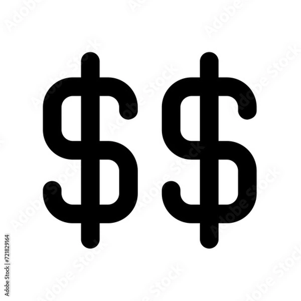 Fototapeta dollar icon, money simple line icon