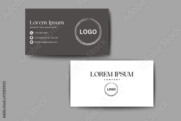 Obraz Business Card Template (Editable) EPS file