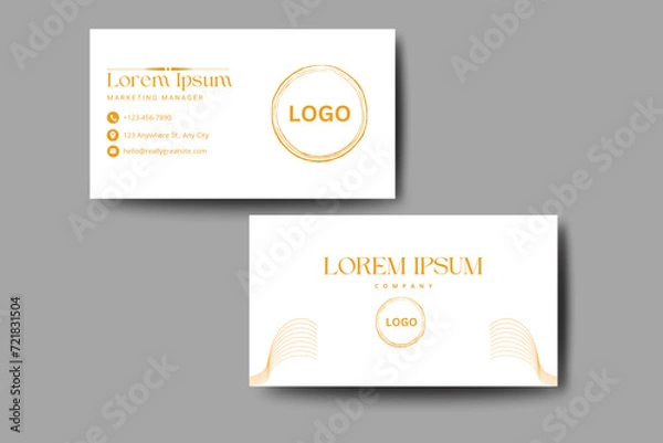 Obraz Business Card Template (Editable) EPS file