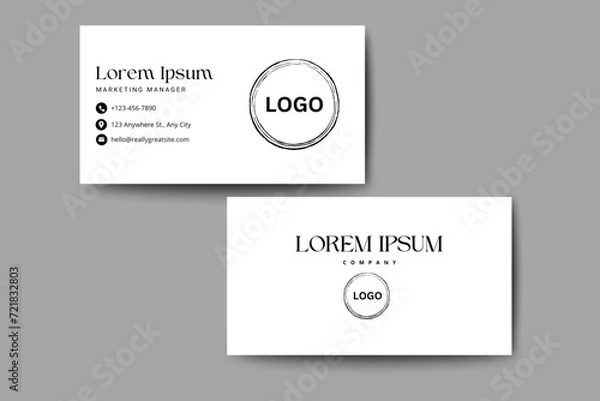 Obraz Business Card Template (Editable) EPS file