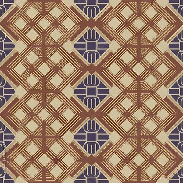 Obraz seamless geometric pattern