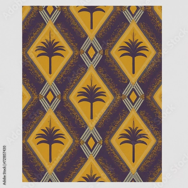 Obraz seamless pattern with palm tree
