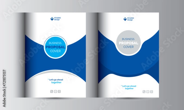 Obraz Business Proposal Catalog Cover Design Template Concepts