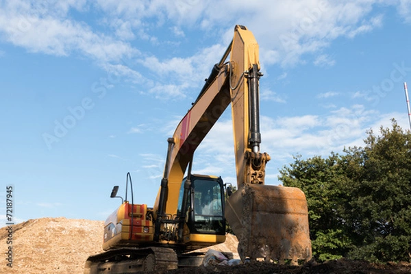 Fototapeta ショベルカー