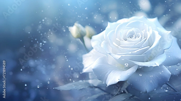 Obraz White Rose. White rose background.
