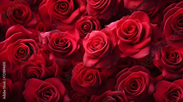 Obraz Red Rose. Red rose background.