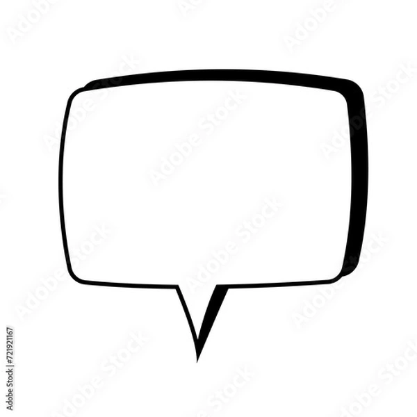 Fototapeta bubble speech for comic and chat