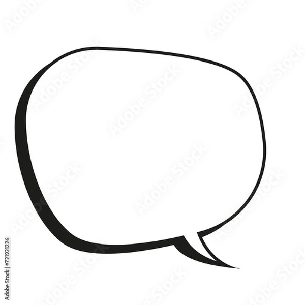Obraz bubble speech for comic and chat