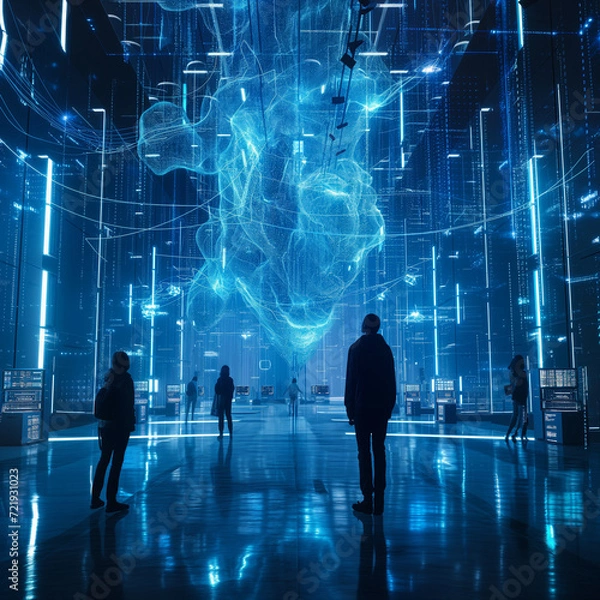 Obraz Digital Symphony: The Human Touch in Structured Data Chaos