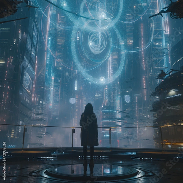 Obraz Curiosity Unleashed: Navigating the Semantic Seas in the Heart of the City