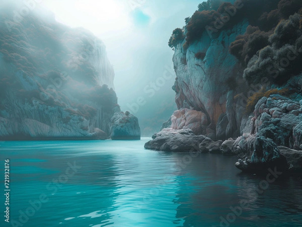 Obraz Discover the Enchanting Beauty of Thailand Islands: A Captivating Photo Tour in Dark Turquoise and Green Hues