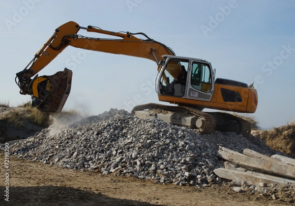 Obraz Bagger in Betrieb