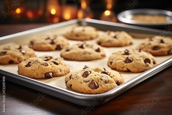 Obraz chocolate chip cookies.